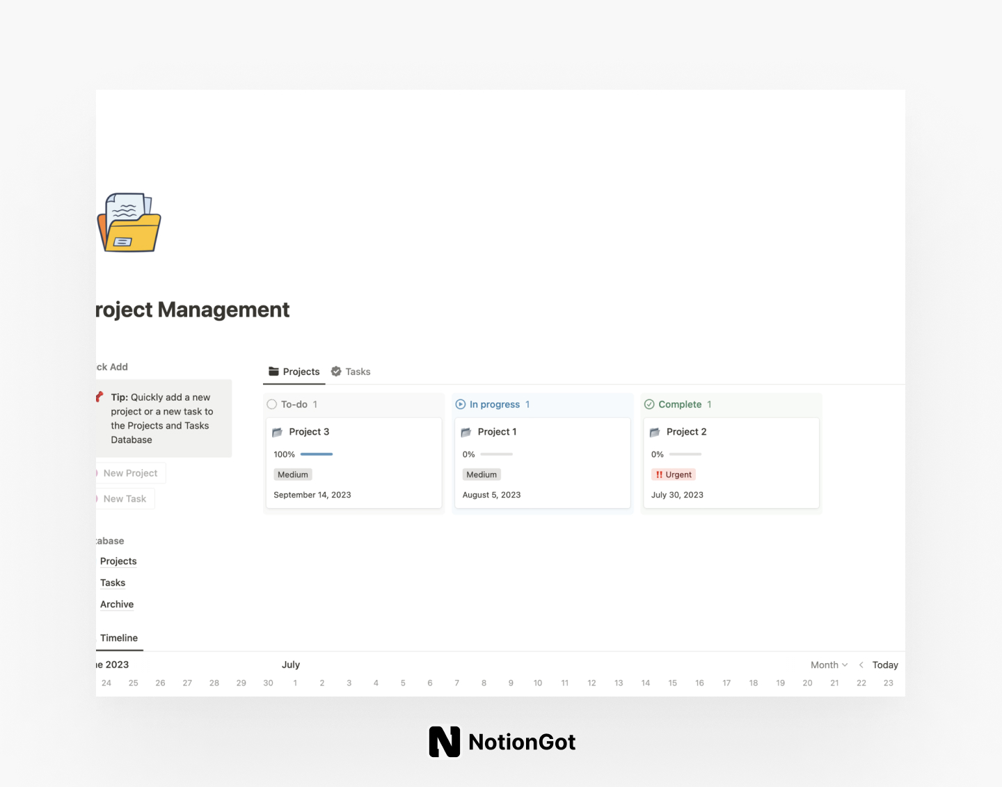 10+ Best & Free Project Management Notion Templates - Best Notion ...