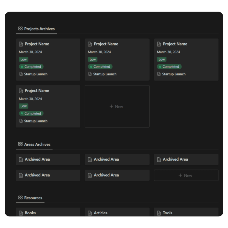 Free Notion PARA Method Template - P.A.R.A Template - Best Notion ...