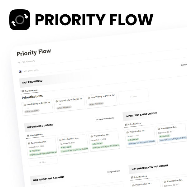 Prioritization Notion Template