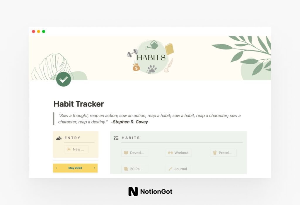 10  Notion Templates for Habit Tracking Best Notion Templates For