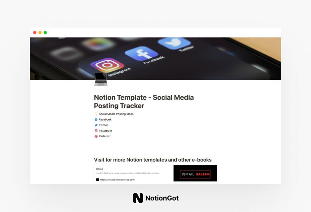 20+ Notion Templates for Social Media Management Best Notion