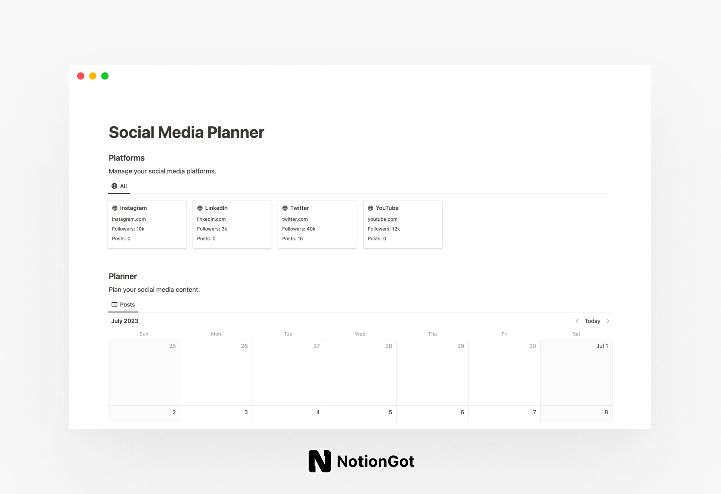 20+ Notion Templates for Social Media Management Best Notion