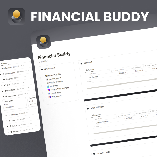 Finance Tracker Notion Template