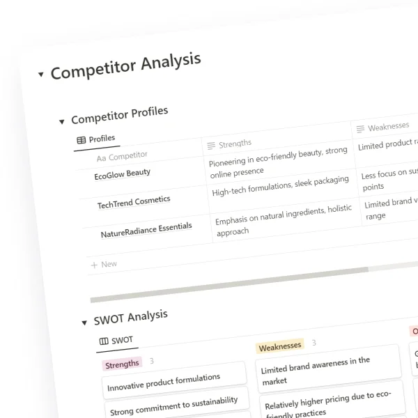 Competitor Analysis