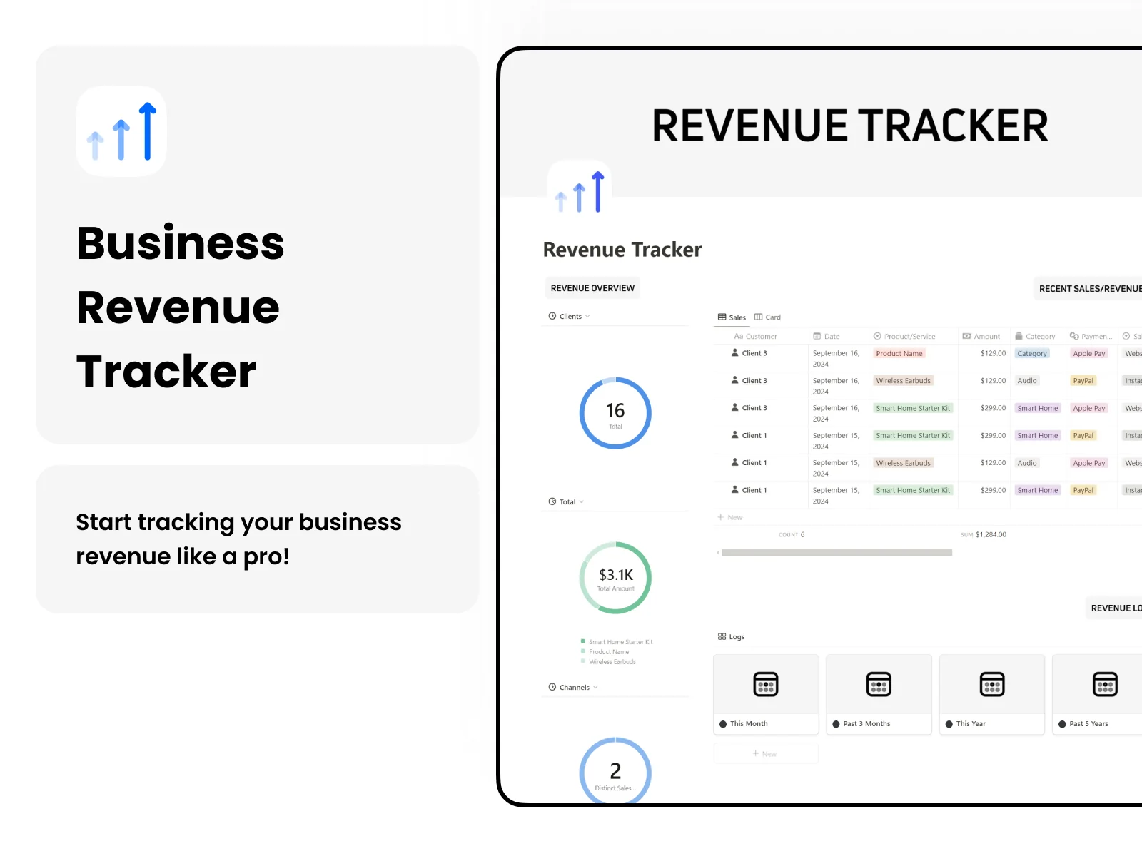 Notion Business Revenue Tracker Template