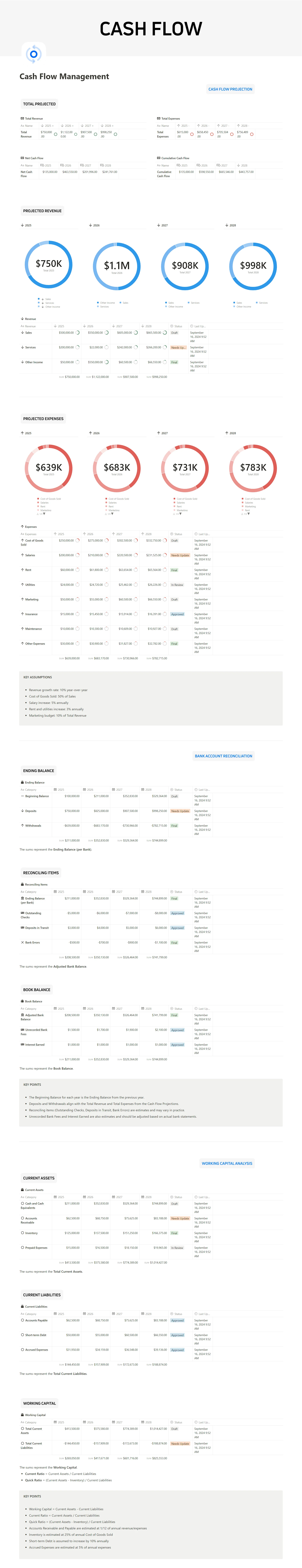 Cash Flow Management Notion Template