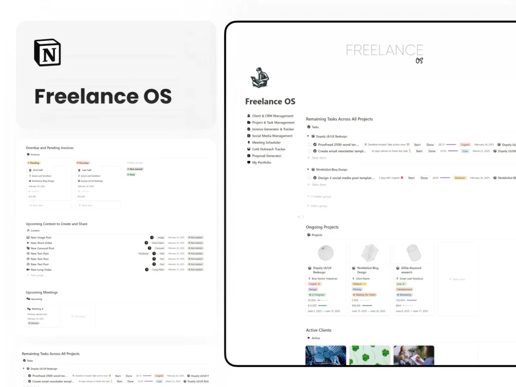 Best Notion Freelance OS