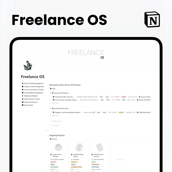 Freelance OS Notion Template