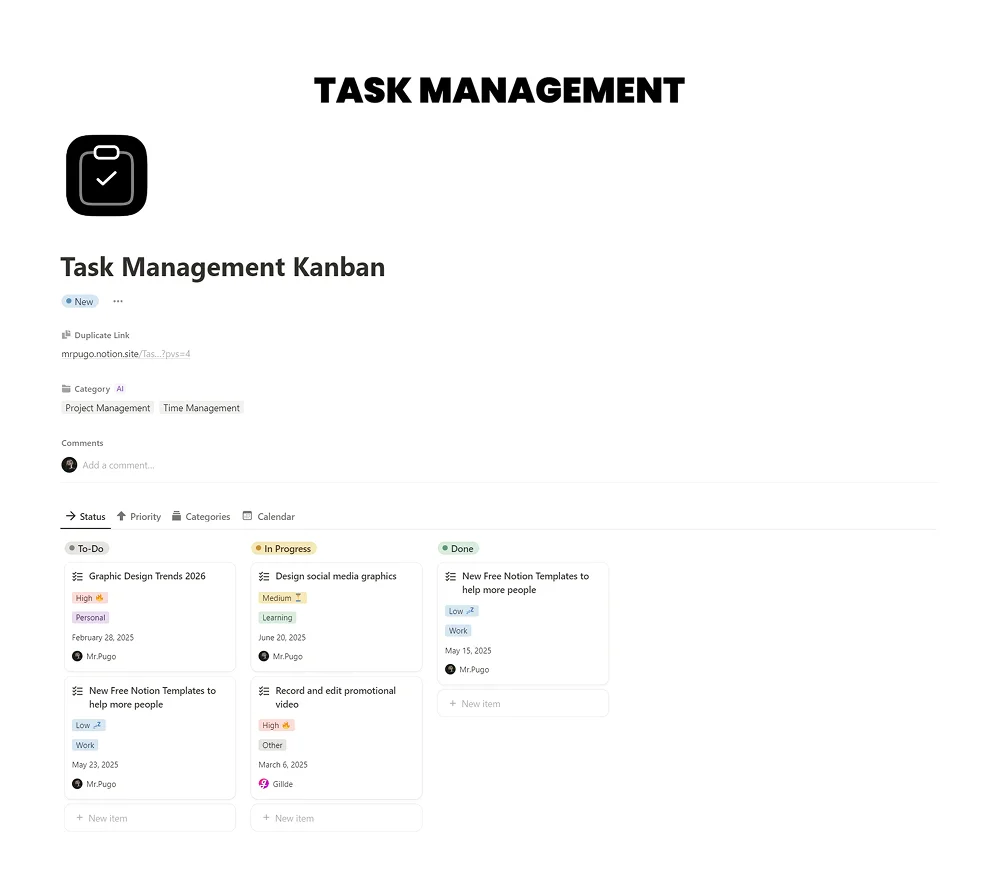 Task Management Kanban
