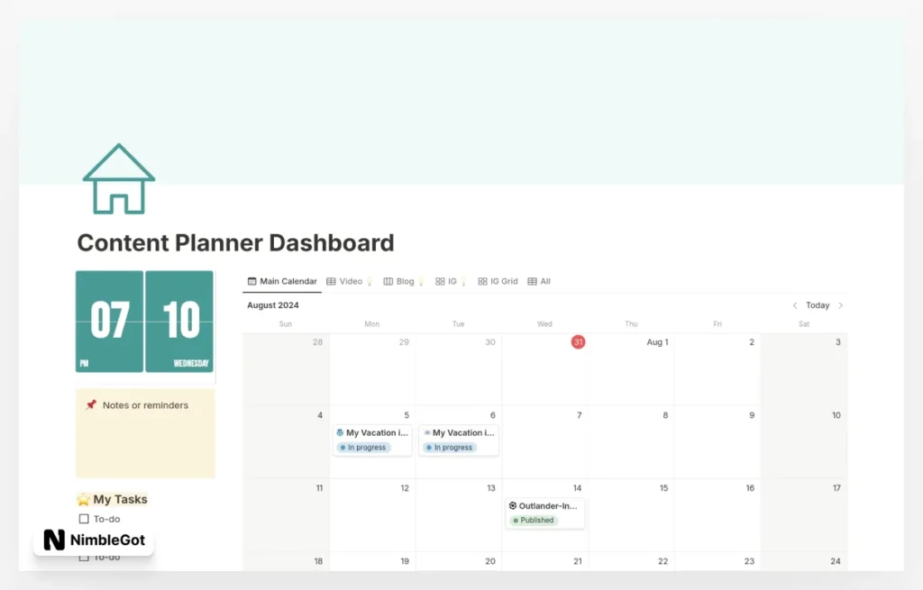Content Creation Planner