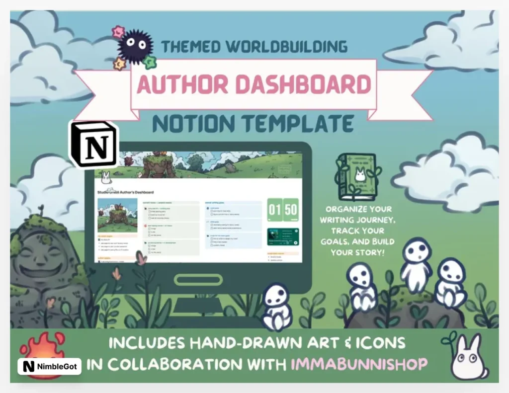Themed Author's Writing Dashboard