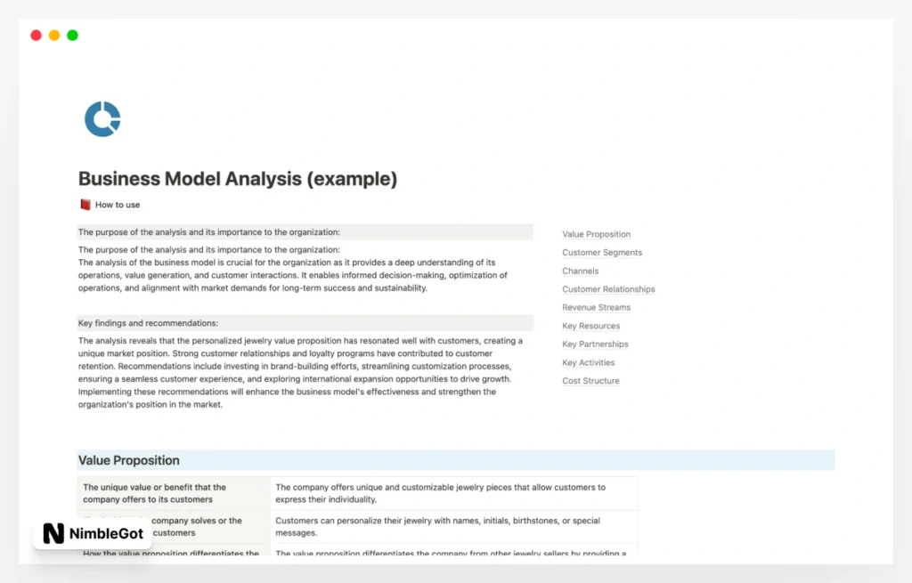 Business Model Analysis