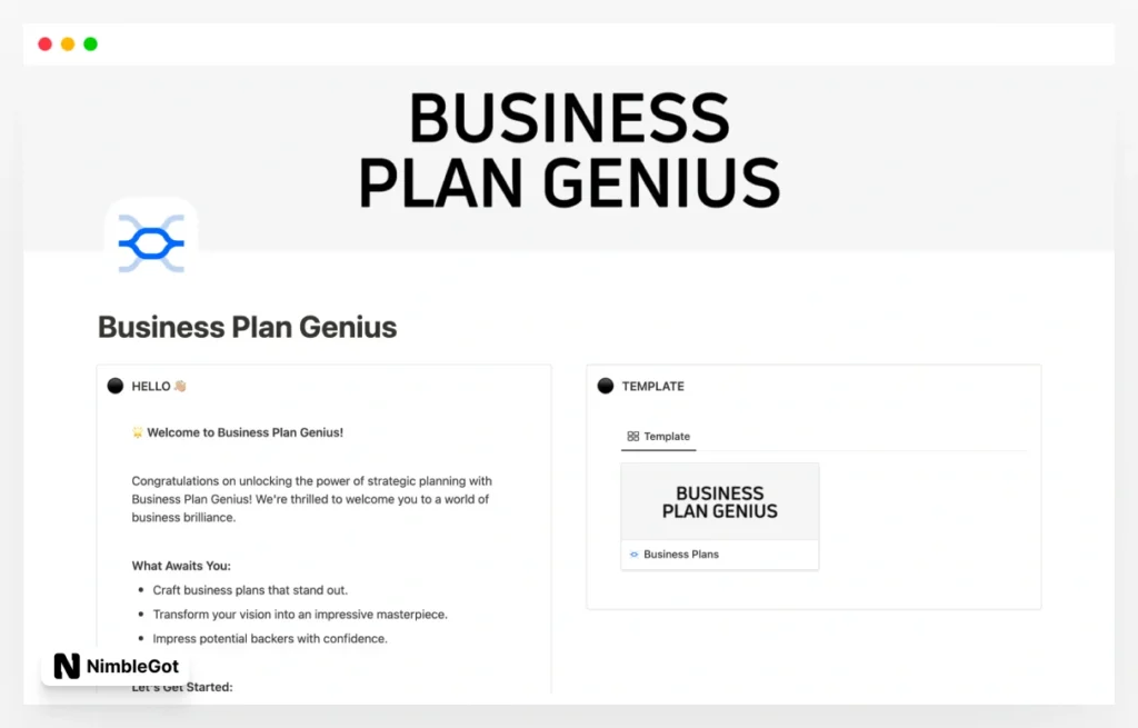 Business Plan (Business Plan Genius)