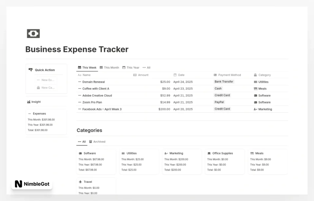 Business Expense Tracker