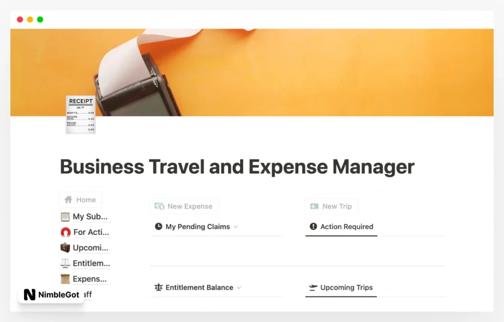 Business Travel and Expense Manager