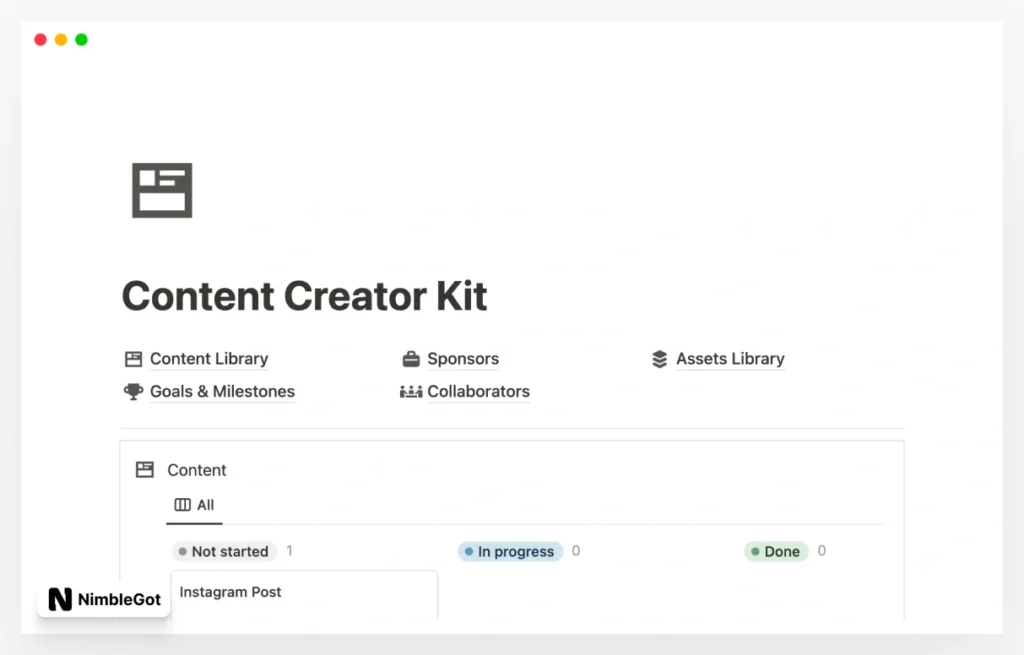 Content Creator Kit