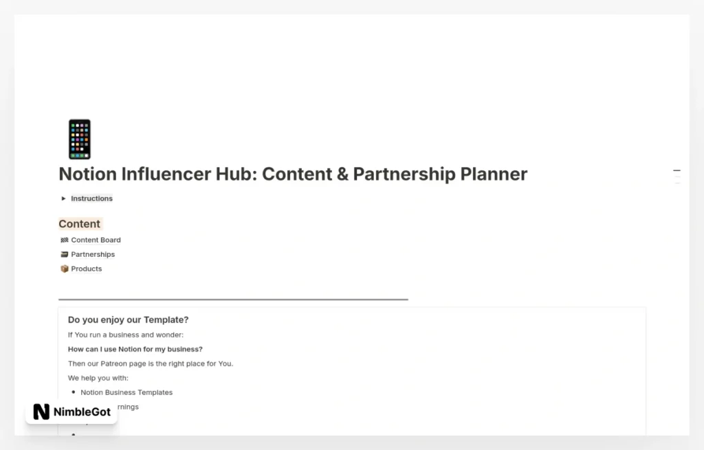 Influencer Kit: For Content & Partnerships
