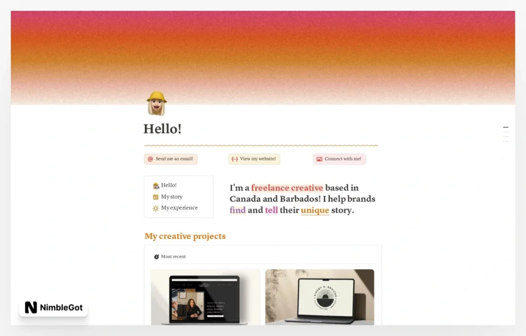 Portfolio for Creatives