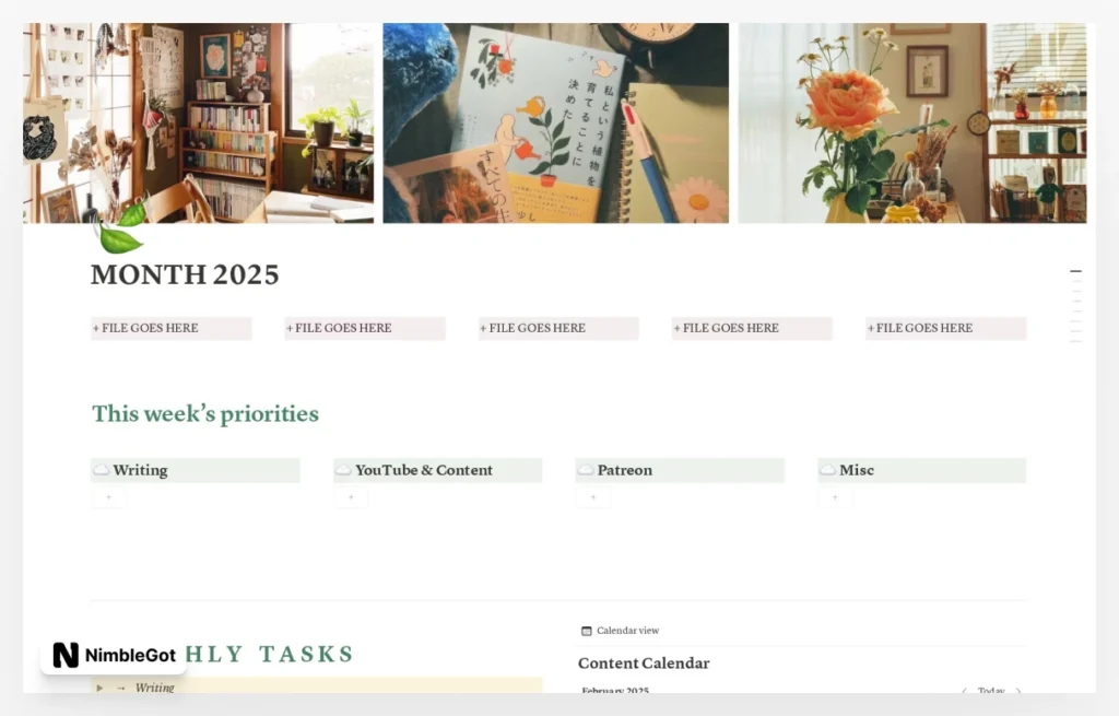 Monthly Creative Hub