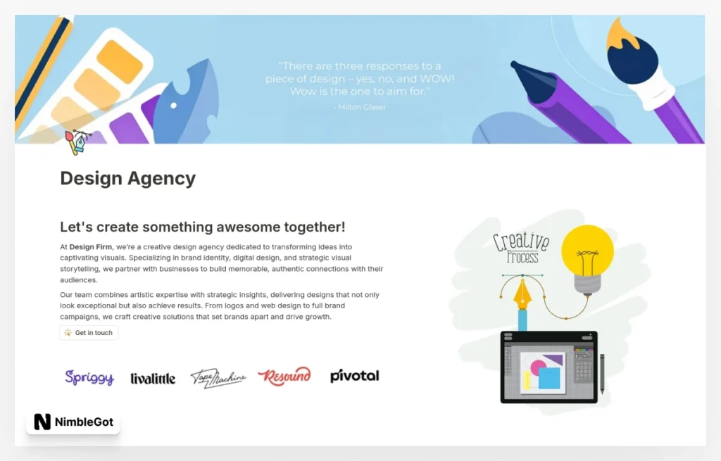 Agency Website – Showcase Your Portfolio in Style!