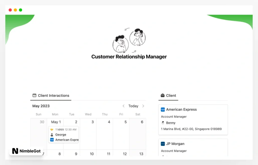 Customer Relationship Manager