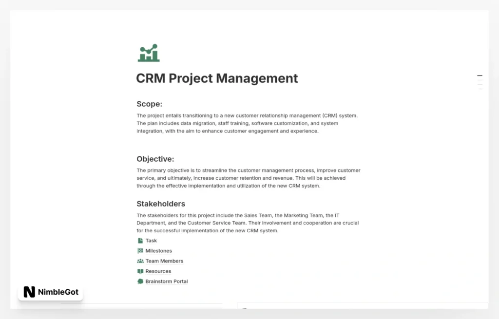 CRM Project Management