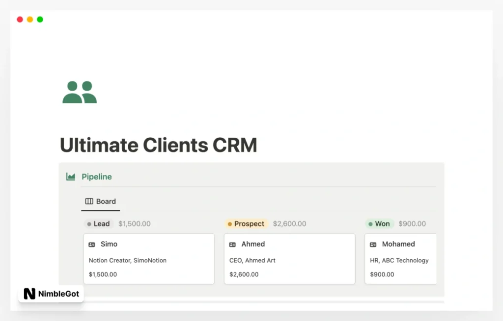 Ultimate Clients CRM