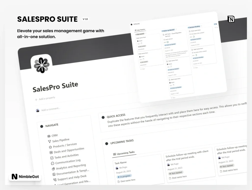 Sales Management Dashboard