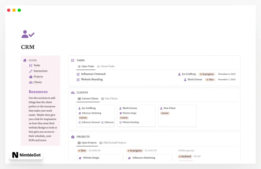 Client CRM