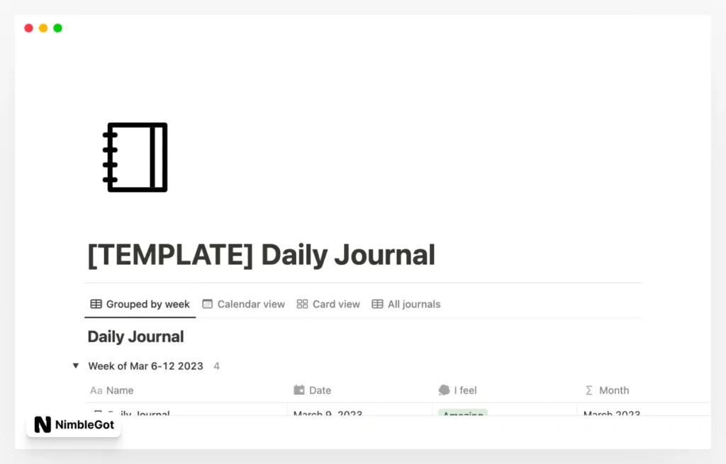 Daily Journal