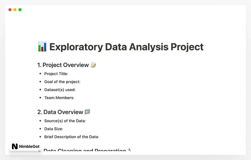 Exploratory Data Analysis (EDA) Framework