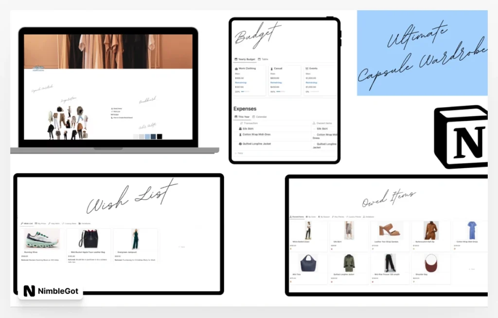Ultimate Wardrobe Capsule Tracker