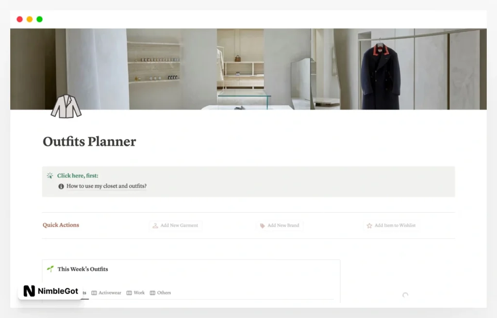 Style and Outfits Planner