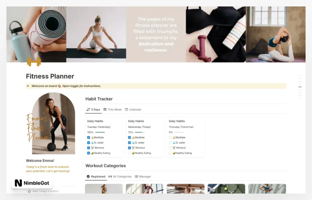 Fitness Planner