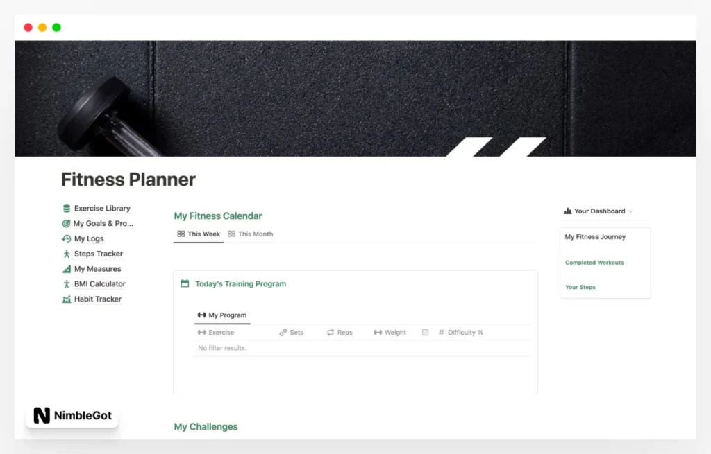 Fitness Planner