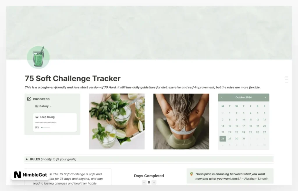 75 Soft Challenge Tracker