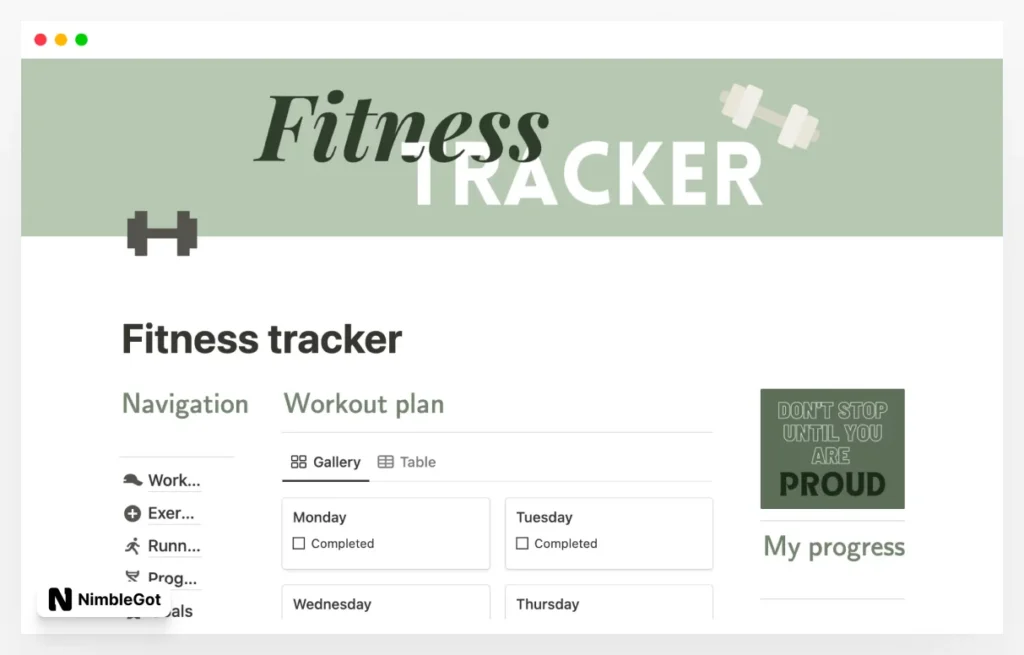 Fitness tracker