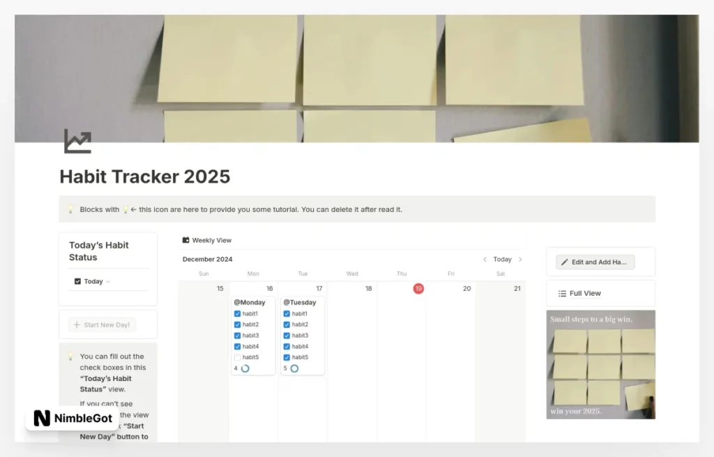 Habit Tracker 2025