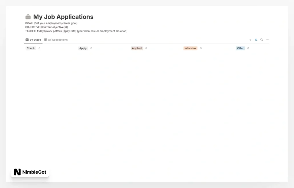 My Job Applications tracker