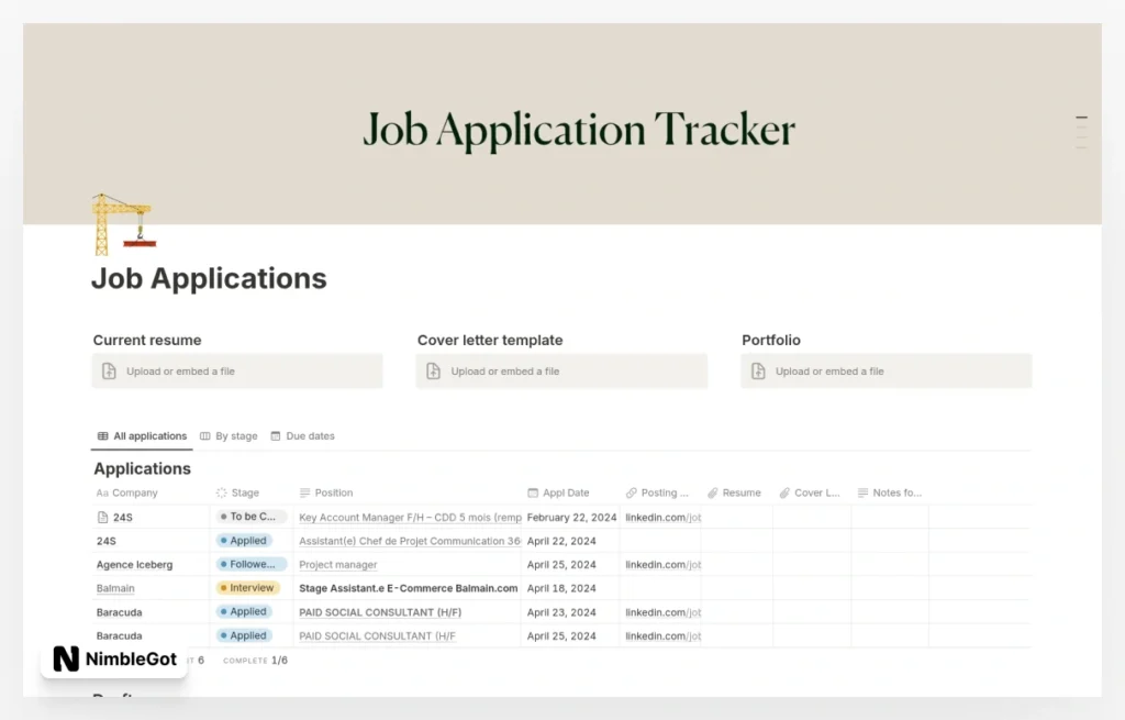 Ultimate Job Application Tracker