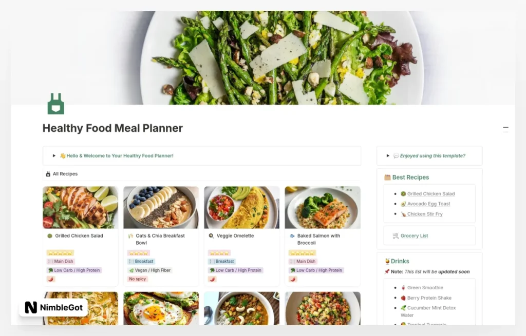 Healthy Food Meal Planner