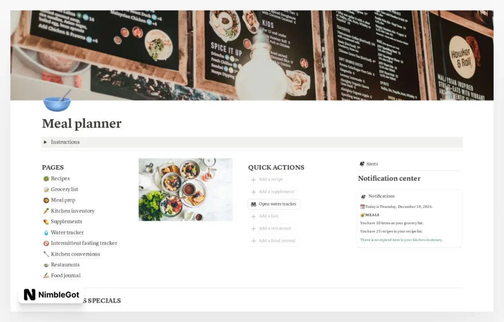 Meal planner