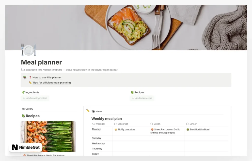 My Ultimate Meal Planner