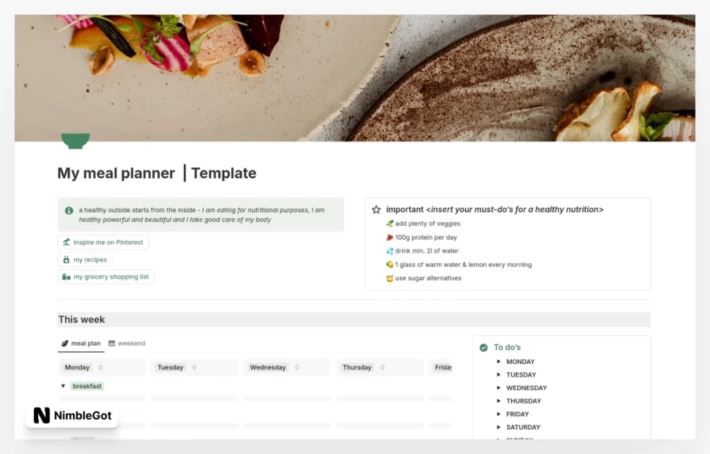 my meal planner