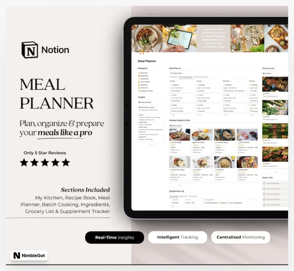 Meal Planner Notion Template 