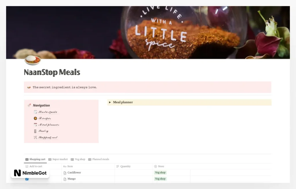 Naanstop Meals – Plan, Shop & Cook Effortlessly