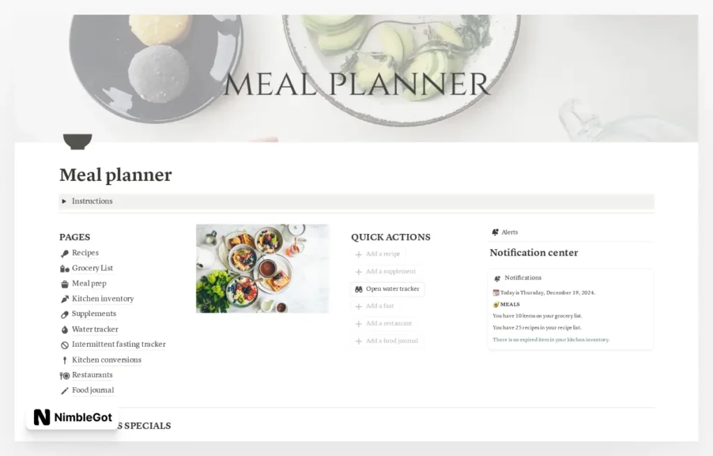 Meal planner