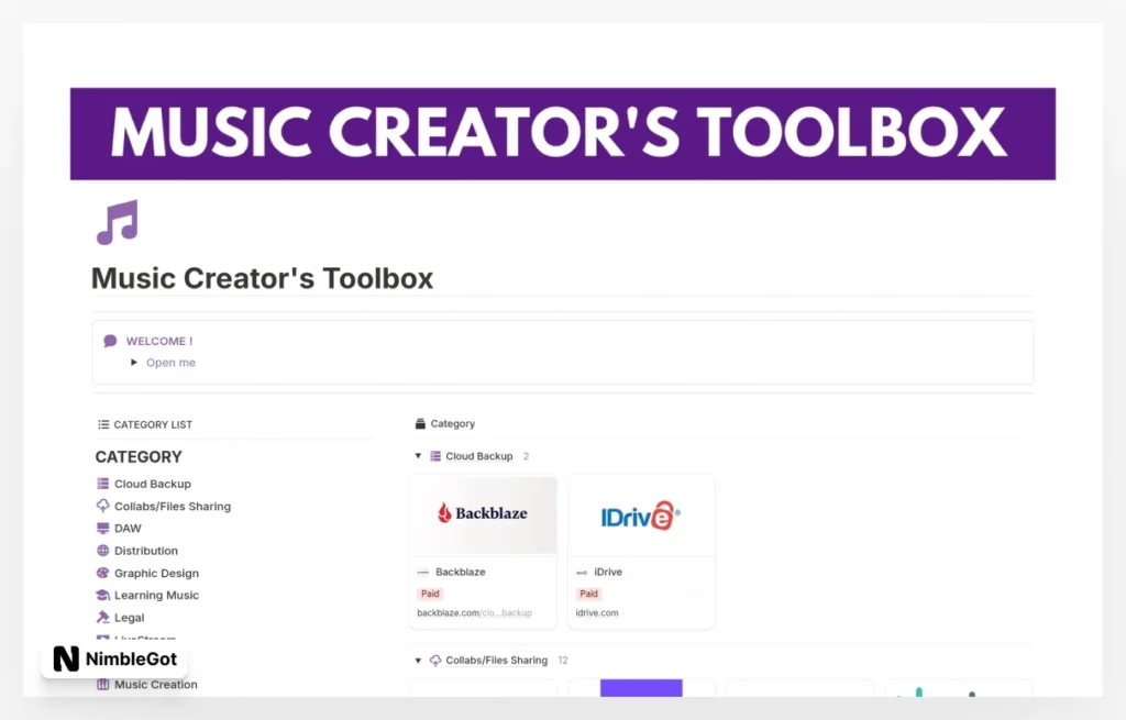 Music Creator's Toolbox