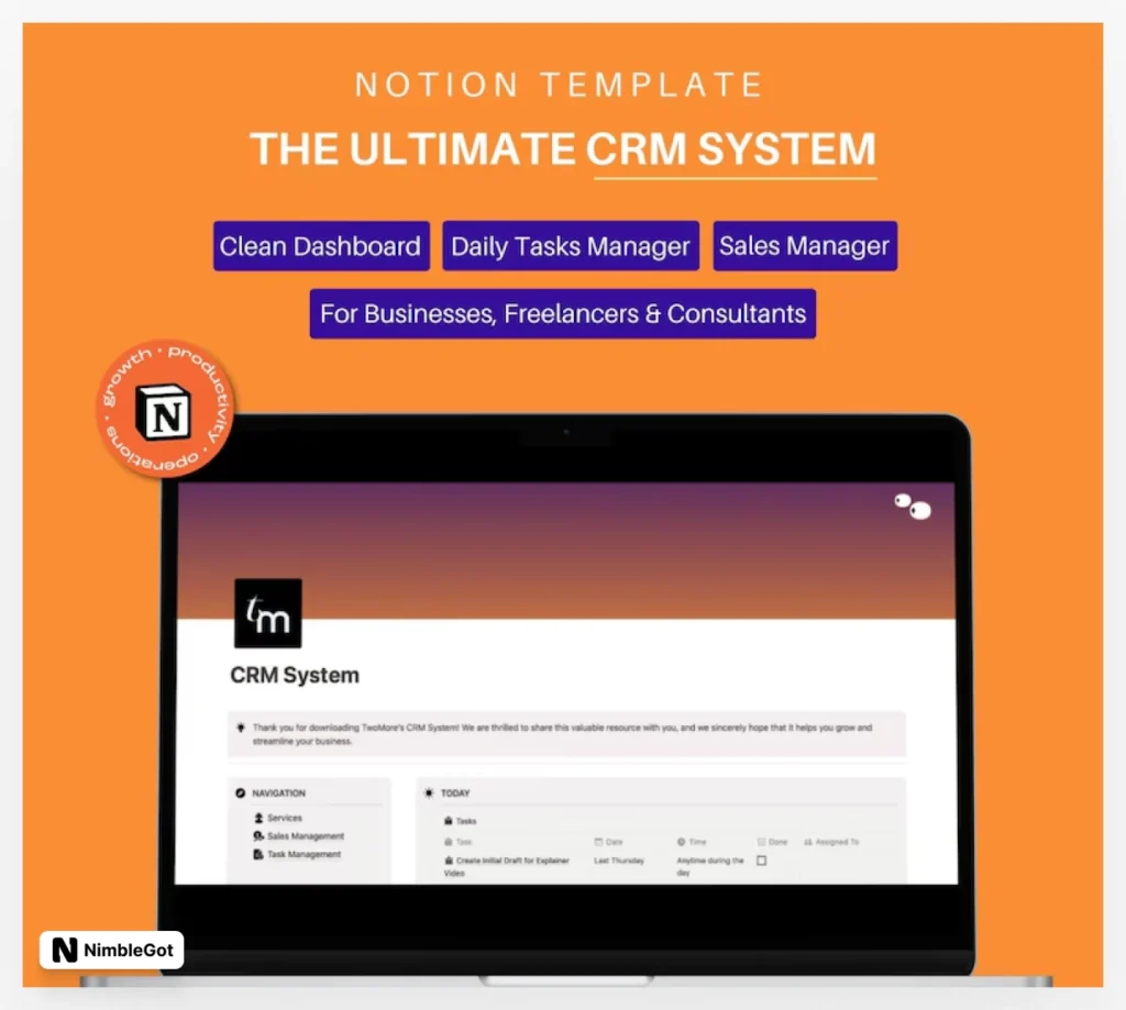 CRM System for Freelancers