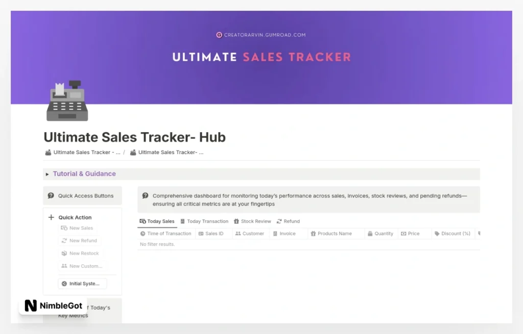 Ultimate Sales Tracker β Sales Operating System